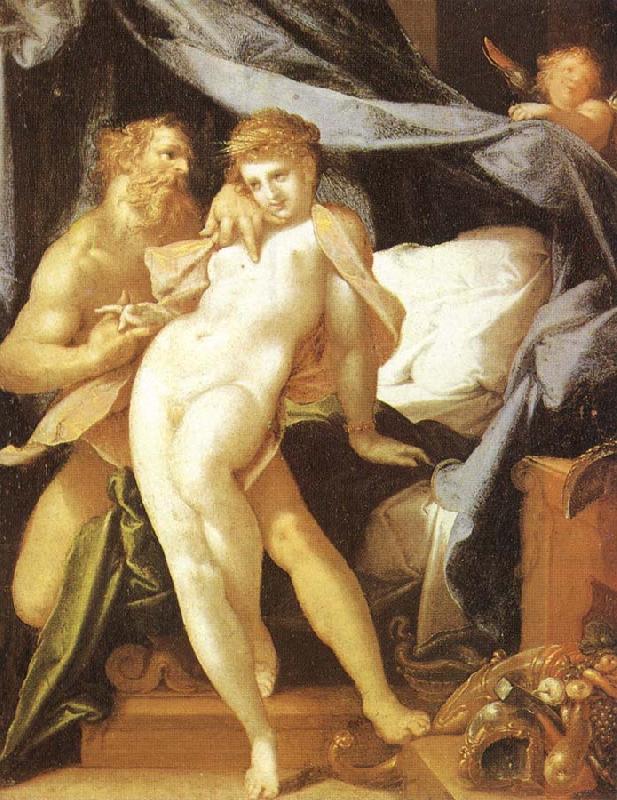 Bartholomeus Spranger Vulcanus and Maia oil painting picture